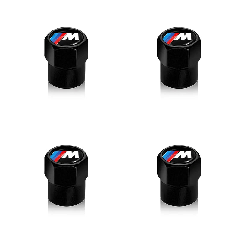 4pcs Metal Tire Valve Stem Caps – BMW M Logo