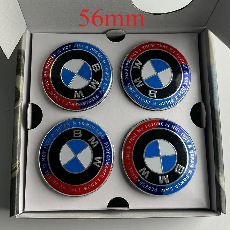 BMW Floating Wheel Center Caps – 56mm / 68mm (Set of 4)