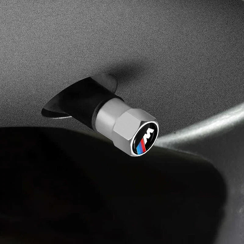 4pcs Metal Tire Valve Stem Caps – BMW M Logo