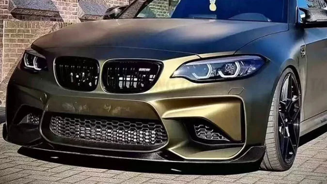 MP Style Dry Carbon Fiber Front Bumper Lip - BMW M2 F87