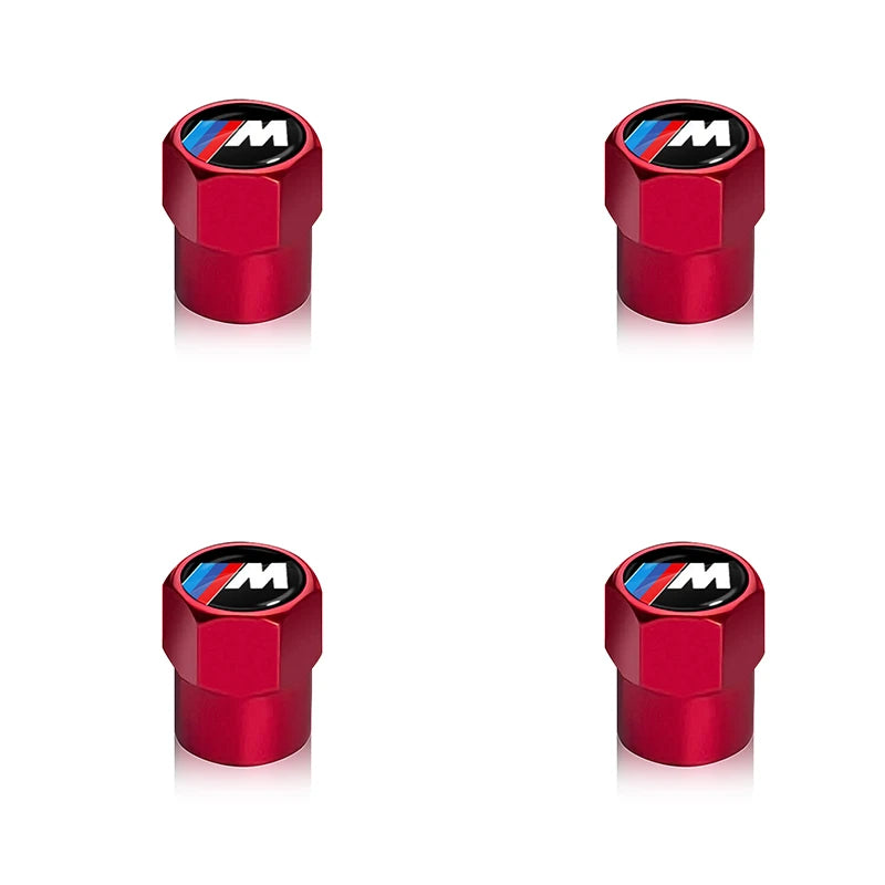 4pcs Metal Tire Valve Stem Caps – BMW M Logo