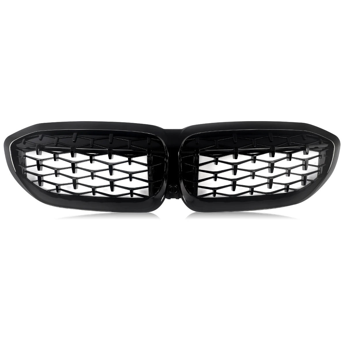 Gloss Black Diamond Style Front Kidney Grille – BMW 3 Series G20 G21 (2018–2021)