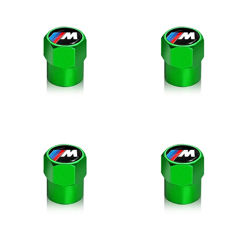 4pcs Metal Tire Valve Stem Caps – BMW M Logo