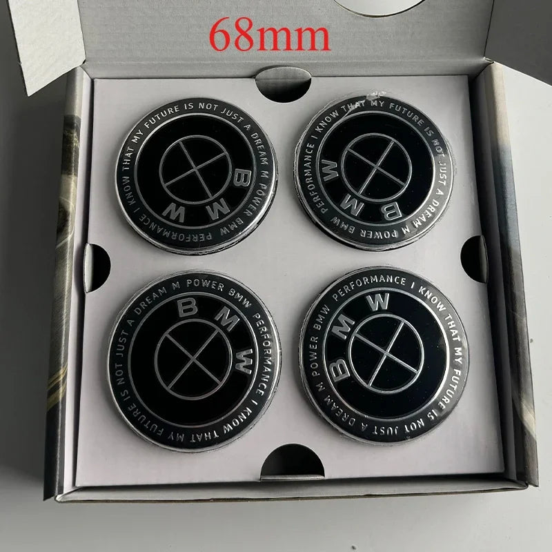 BMW Floating Wheel Center Caps – 56mm / 68mm (Set of 4)