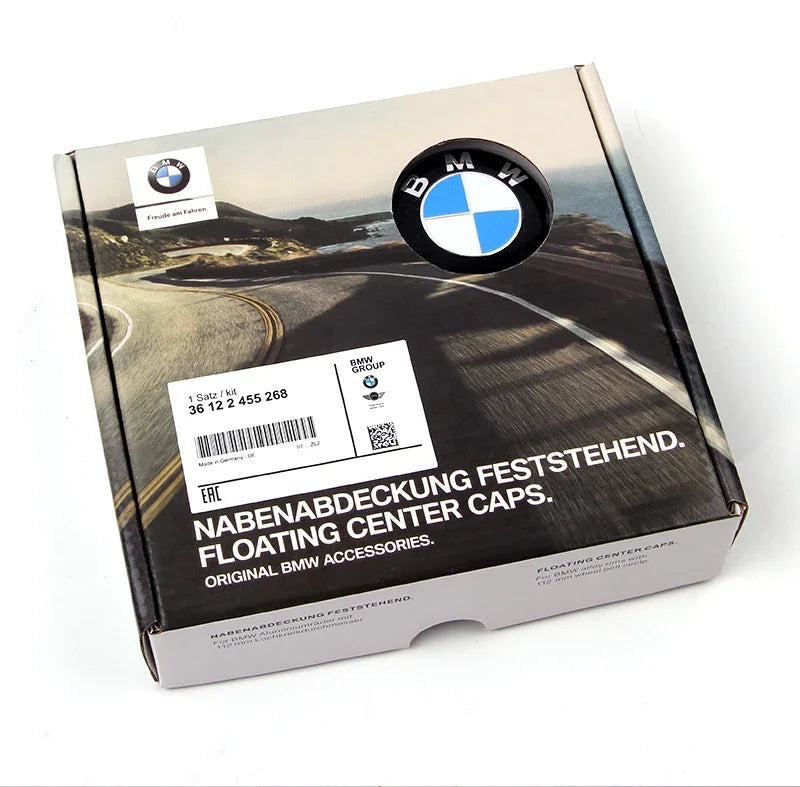 BMW Floating Wheel Center Caps – 56mm / 68mm (Set of 4)