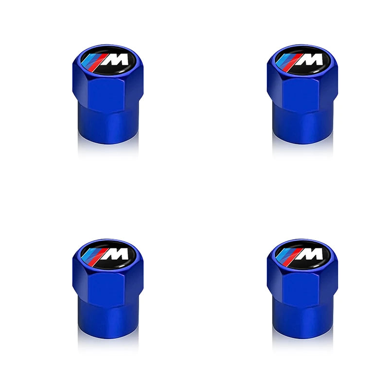 4pcs Metal Tire Valve Stem Caps – BMW M Logo