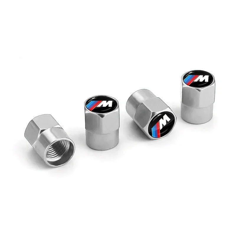4pcs Metal Tire Valve Stem Caps – BMW M Logo