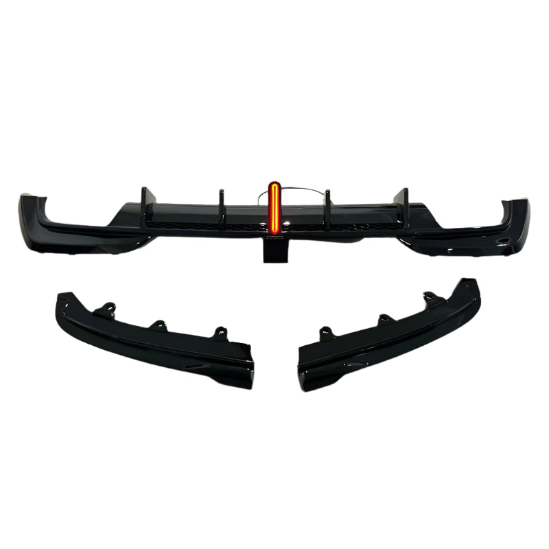 Gloss Black Rear Bumper LED Diffuser – BMW 3 Series LCI G20 G28 (2020-2022)