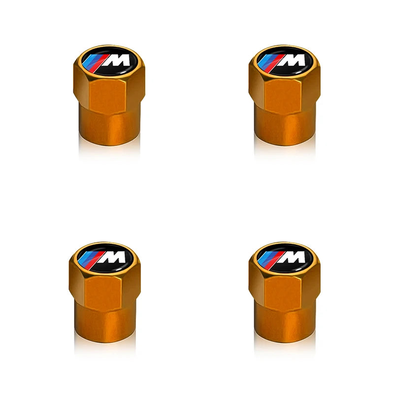 4pcs Metal Tire Valve Stem Caps – BMW M Logo