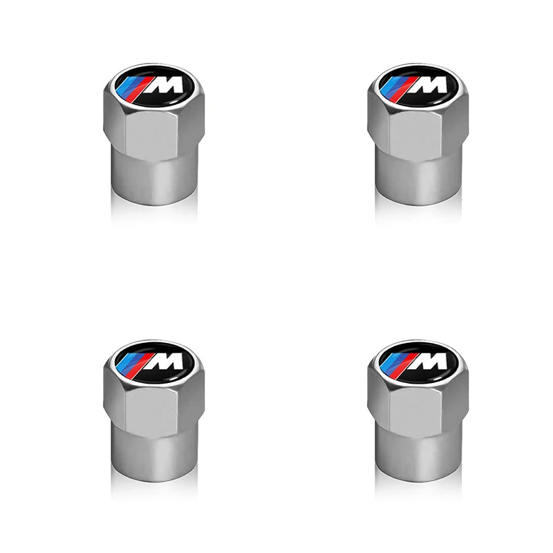 4pcs Metal Tire Valve Stem Caps – BMW M Logo