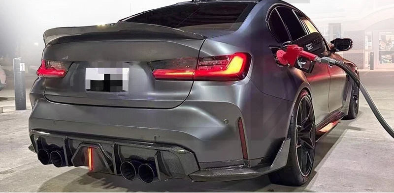 Dry Carbon Rear Diffuser with LED Light – BMW M3 G80, M4 G82 (2020+)