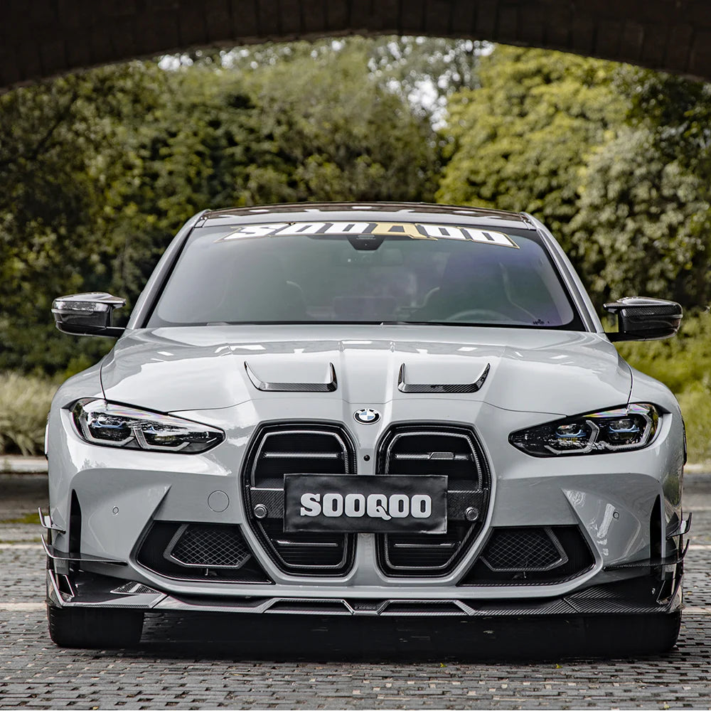 SQ Style Dry Carbon Fiber Front Lip – BMW M3 G80 G81, M4 G82 G83 (2020-2025)