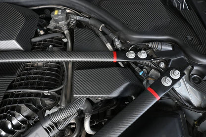 Dry Carbon Fiber Engine Strut Brace Tower Bar – BMW G80, G82, G83 M3 M4 (2021+)
