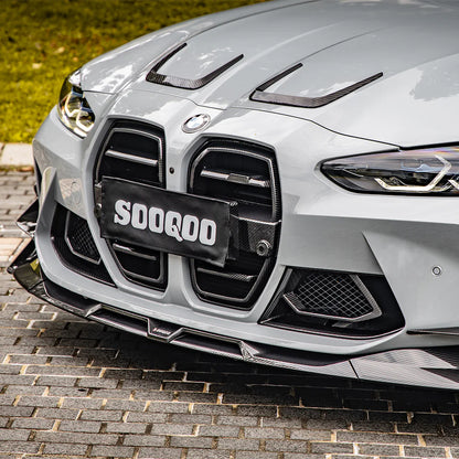 SQ Style Dry Carbon Fiber Front Lip – BMW M3 G80 G81, M4 G82 G83 (2020-2025)