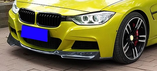 V-Style Carbon Fiber Front Bumper Chin Lip Splitter – BMW F30 F31 320i 328i 330i 340i (2012-2018) with M Package