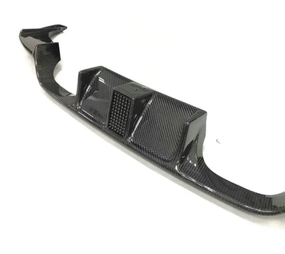 LED GX V Style Real Carbon Fiber Rear Bumper Diffuser Lip - BMW F80 M3 F82 M4