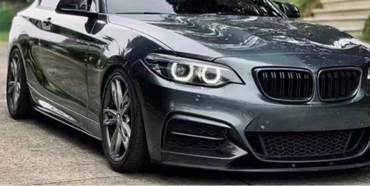 Carbon Fiber MP Style Side Bumper Extension Skirt - BMW F22 F23