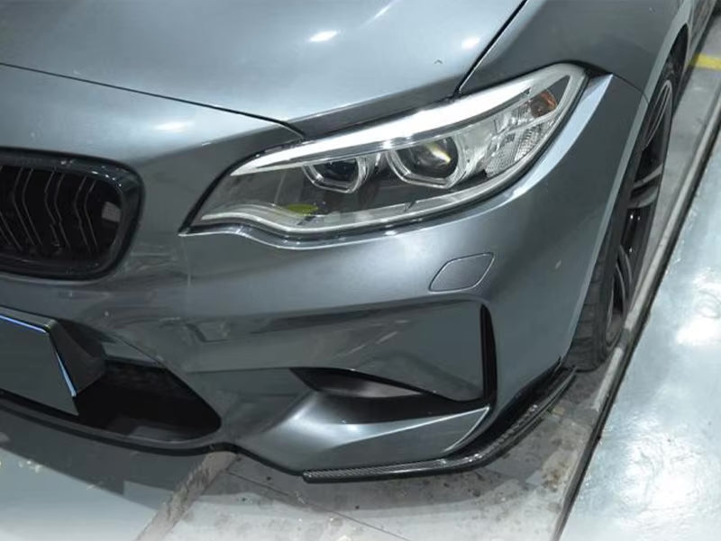 Carbon Fiber Front Bumper Spats - BMW F87 M2