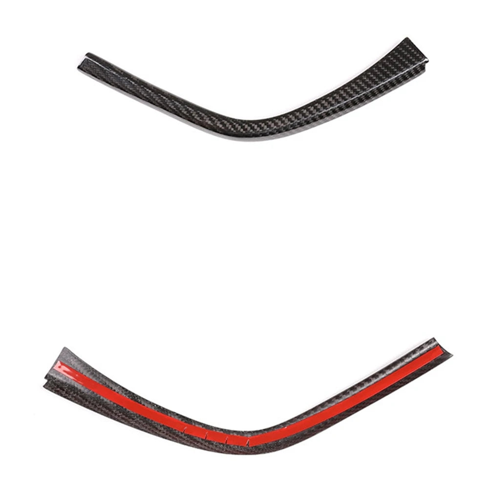 Real Carbon Fiber Car Gear Shift Side L Shape Strips Panel Trim Interior - BMW F80 F82 F83 M3 M4