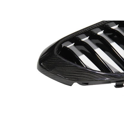 Real Carbon Fiber Front Kidney Grille - BMW 5 Series G30 G31 G38 F90 M5