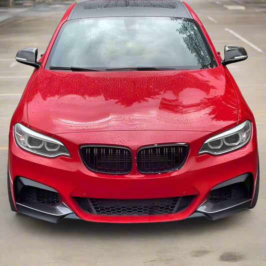 Carbon Fiber Front Bumper Lip Splitters Winglet - BMW 2 Series F22 F23 M Sport M235i M240i