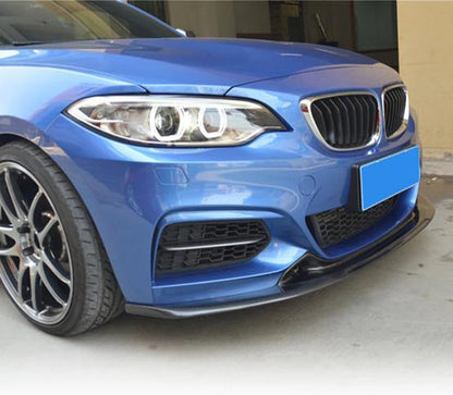 Carbon Fiber Front Lip Spoiler Splitters - BMW 2 Series F22 F23 M Sport M235i M240i