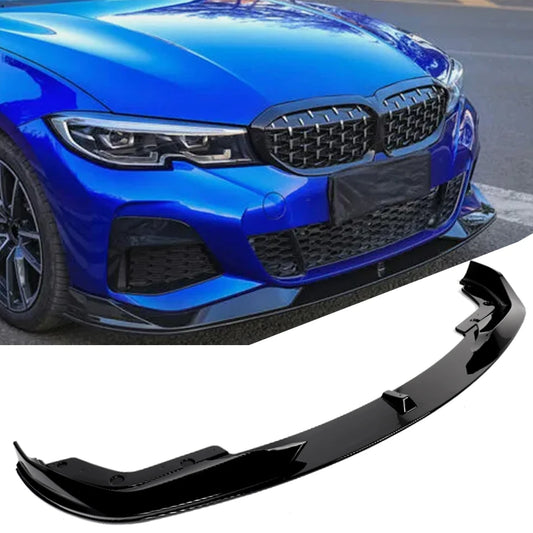 C Style Gloss Black Front Lip Splitter – BMW 3 Series G20 G21 M Sport