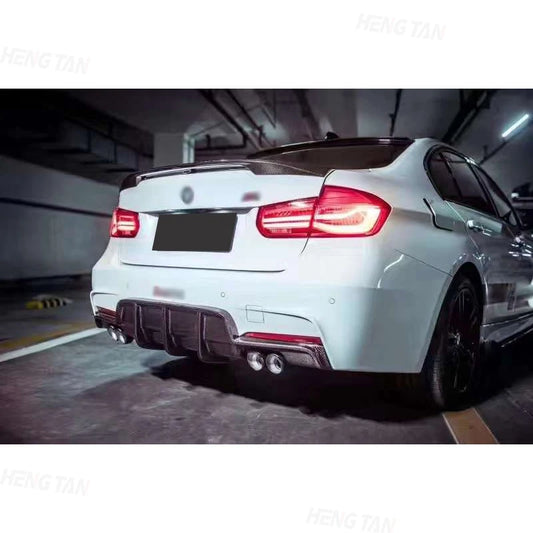 Carbon Fiber Rear Bumper Lip Diffuser Spoiler – BMW 3 Series F30 F35 (2012-2019)