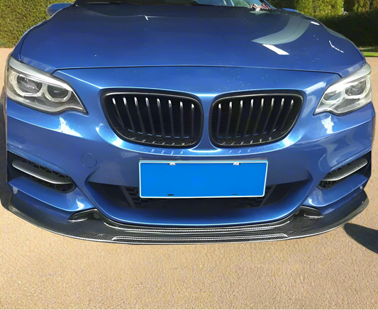 Carbon Fiber Front Lip Spoiler Splitters - BMW 2 Series F22 F23 M Sport M235i M240i