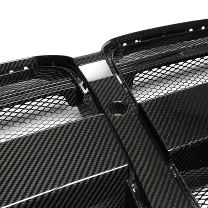 Dry Carbon Fiber Front Grill Front Car Bumper Grille CLS Style Stainless Mesh Screen for BMW G80 G81M3 G82 G83 M4