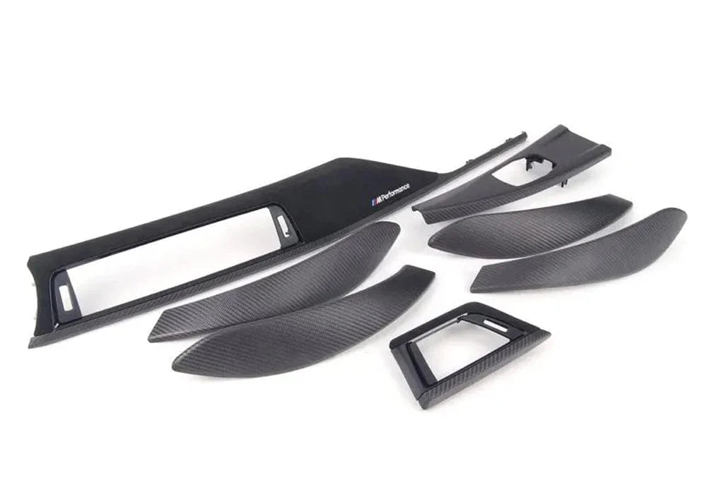 Matte Carbon Alcantara Interior Dashboard Trim Set - BMW 3/4 F SERIES