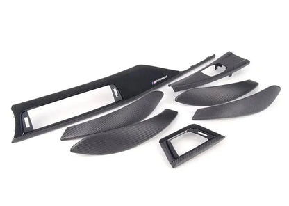 Matte Carbon Alcantara Interior Dashboard Trim Set - BMW 3/4 F SERIES